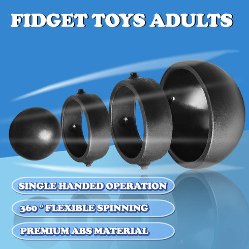 2 Fidget Toys Adults PCs , Sensory Figette Spinner Anxiety Stress Relief Toys Quiet Fidgets Gyro for Autism ADHD Kids