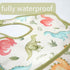 CoolaPeach 3-Pack Waterproof Baby Bibs for Eating - Lightweight Feeding Bibs, Mess Proof, Baby Essential Must Have