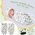 VitalCozy 2 Pack 3-7 Lbs Preemie Baby Swaddle Blanket Wrap with Hat Preemie Hat Newborn Receiving Blanket Wrap for Boy
