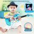 3 4 5 7 8 Kids Toddler Baby Childrens Electric Toy Guitar with Strap Ideal for Year Old Boys Girls Gifts(Blue)