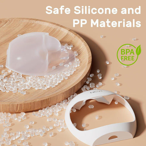70ml NCVI Silicone Breast Milk Collector for Breastfeeding, Wearable Breast Shells for Night Use, Slim Detachable