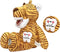 YOUYA Dental Tooth Fairy Puppet - Striped Tiger Educational Plush Doll for Kids