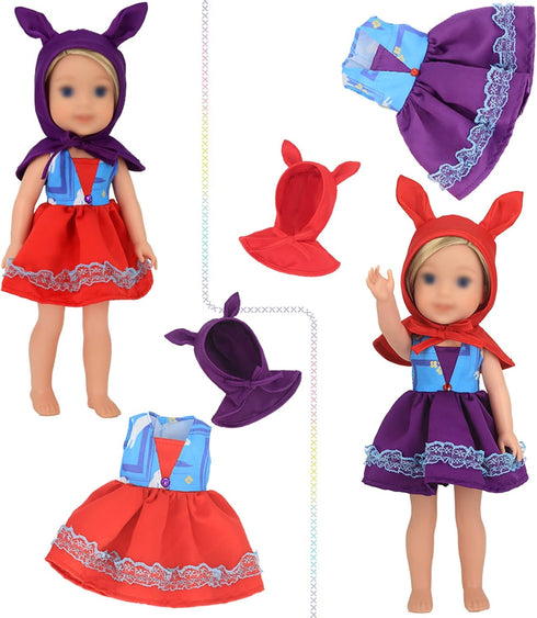 SOTOGO 11 Sets American Wellie Doll Clothes - Outfits for 14 to 14.5 Inch Dolls, Dresses, Pajamas, Swimsuit