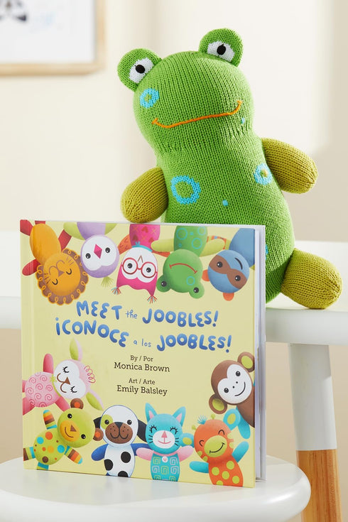 Fair Trade Organic Stuffed Animal - Flop The Frog for Cuddly Comfort
