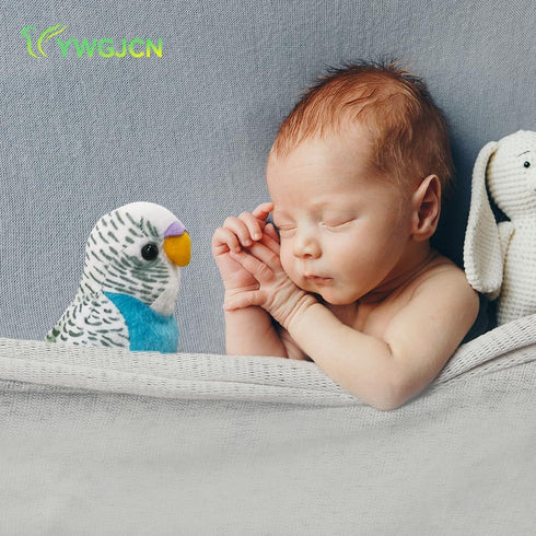 1 5.5 inches, Pcs Stuffed Parakeet Toy, Budgerigar Plush Toy, Parakeet Soft Toy, Stuffed Bird for Kids, Blue