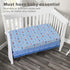 2 Pack 100% 28in 52in, Everyday Kids Fitted Boys Crib Sheet, Soft Breathable Microfiber Baby Sheet, Fits Standard Size