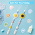 LSTRAGY 2 Pack Silicone Pacifier Clip, Pacifier Holder for Boys and Girls, Adorable Sunflower Pacifier Clips Fits