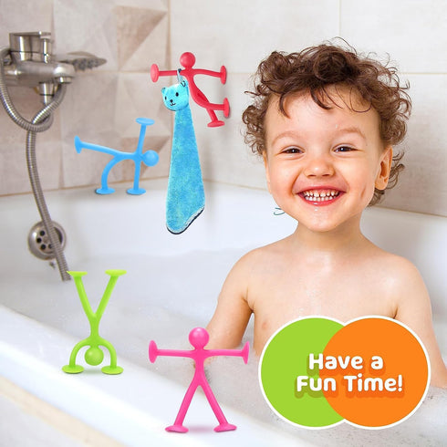 Suction Toys Sensory Fidget Toys for Kids - 21 Pack Creative Bath Toys for Toddlers, Fidget Travel Toys
