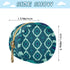 PYBUG Boho Tribal Aztec Round Pacifier Storage Case, Polyester & TPU Lined with Hook Buckle, Pacifier Container Box