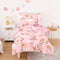 Wake In Cloud - Toddler Bedding Set for Girls, 3D Unicorns Rainbow
