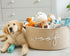 ZOMBATI Woof Woven Rope Storage Baskets, Pet Dog Toy Bin Box Perfect for organizing Chew Toys Blankets leashes, Dog Toy