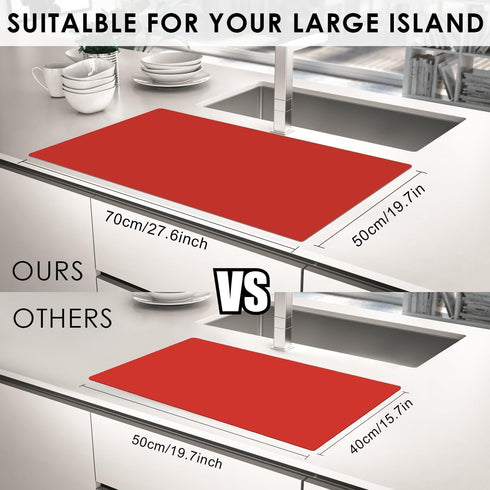 Counter, 28''x20'' Extra Large Silicone Mats for Kitchen Food Grade Silicone Placemats for Kids, Nonstick Silicone Mat