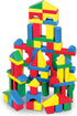 Melissa & Doug Wooden Building Blocks Set - 100 Blocks in 4 Colors and 9 Shapes, FSC Certified for Kids