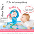Tummy 31.5"31.5" 3-12 Time Mat Extra Large for Months Baby, Inflatable Water Playmat with Mirror, Teethers, Rattles