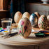 Woodpeckers 6 Quality Wood Easter Eggs to Paint, Smooth Wooden Eggs for Crafts, 2-1/2 in
