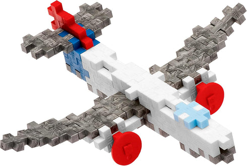 PLUS PLUS - Airplane, 70 Piece Construction Building Stem/Steam Toy, Interlocking Mini Puzzle Blocks