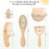 Set, 5 Pack Baby Hair Bush and Comb Wooden Baby Brush with Soft Goat Bristle for Newborns and Toddlers, Perfect