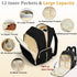 Backpack Backpack 16 Mommy miss fong Diaper Bag - Baby Diaper Bag with Diaper Changing Pad Quilted Travel Diaper