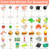 Playset, 168 Toy Play Food, Play Kitchen Accessories, Kitchen Pretend Cooking Play Pots, Pans, Utensils Cookware