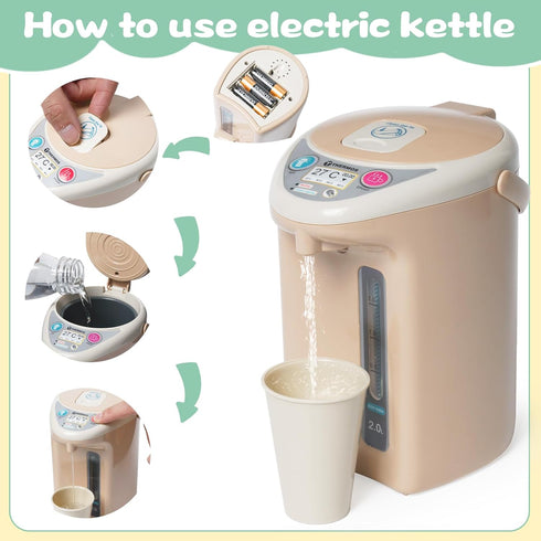 Set 3+ Kitchen Appliances Toy for Kids Kitchen Pretend Play Toy Play Kitchen with Coffee Maker Blender Espresso Machine