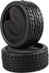 8pcs 1/10 On Road Soft Tires for RC 1:10 Touring Car Wheels Rim - Black