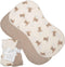 Ali+Oli 2-pk Muslin Burp Cloths for Baby Boys and Girls (Teddy-Taupe) Organic