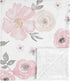 Sweet Jojo Designs Soft Baby Blanket (Pink/Grey Boho Floral) for Girls, Infant,