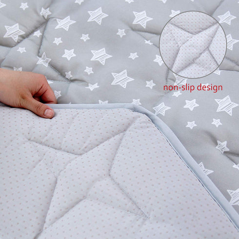 48 Inch 53" 6 Hexagon Playpen Mat, Baby Playmat Fits Regalo Portable Play Yard and hiccapop PlayPod Playpen, Panel