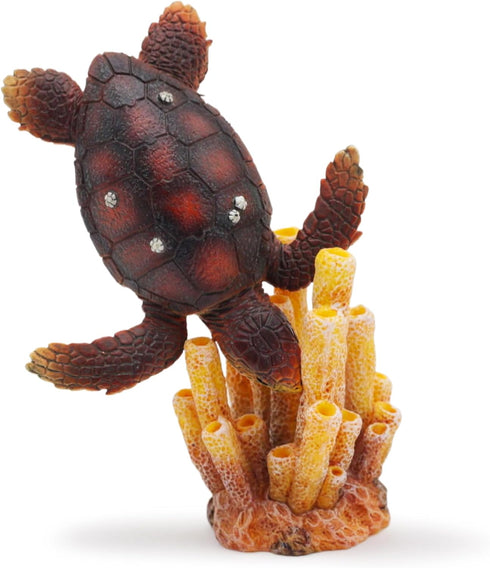 Gemini&Genius Sea Turtle Toys for Kids - Realistic Sea Turtle Figurine Toy - Under The Sea Life Educational Gifts and