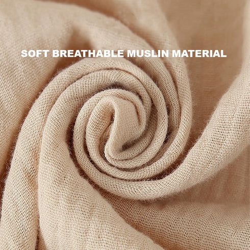 Muslin Cotton Baby Car Seat Cover for Boys and Girls, Summer Infant Car Seat Canopy with Breathable Mesh Window,