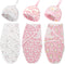 3 Pack Preemie Swaddle Blanket with Hat Set, Baby Receiving Blanket for Preemie Newborns
