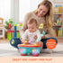 6-18 Tummy Baby Toys for Months, Musical Drum, Light Up, Time, Baby Gifts