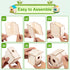 QUYSK 24 Sets 3+ Summer DIY Wood Birdhouse Bulk for Kids Parties and Classrooms, Art Painting Bird House Craft Kit