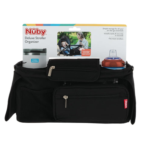 Nuby Deluxe Stroller Organizer with Removable Pouch for Baby Essentials