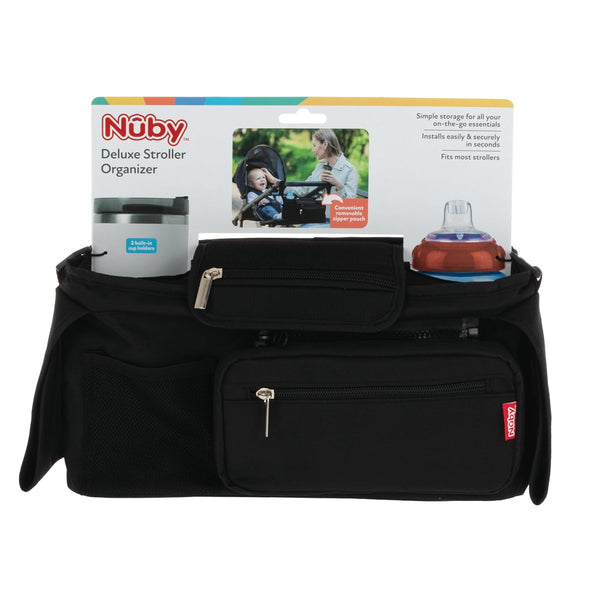 Nuby Deluxe Stroller Organizer with Removable Pouch for Baby Essentials
