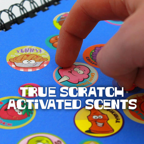 Just For Laughs Dr. Stinky's Scratch N Sniff Stickers - 5-Pack with Sour Apple, Mint Chocolate Chip, and More