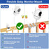 Qwwia HB6550/HB65/HB66/HB248, SM935E Damage(8 inches) Flexible Baby Monitor Mount for HelloBaby ANMEATE Baby Camera