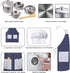 Set Set KODATEK Play Kitchen Accessories, Kids Kitchen Pretend Play Toys, Kitchen with Stainless Steel Cooking Utensils
