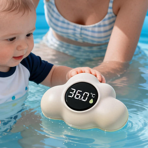 Generic Bath Temperature Meter,Waterproof Accurate Monitor,Cloud Shape Floating Bathtub Water Temperature Gauge