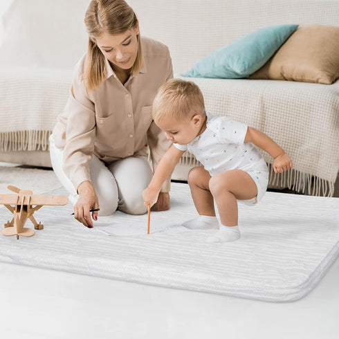 Luv4babe Pack 38" 26" Pack and Play Mattress Pad x for Playard Bedding, Waterproof Dual Sided Soft & Firm n Play