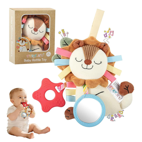 TYRY.HU Car Seat & Stroller Activity Toy,Soft Plush Cot Hanging Toy, Baby