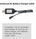 Aliwisdom 2 7.4V 2S Universal RC Battery Charger Cable with SM Pin Connector Plug for Lipo Battery, Compatible with RC