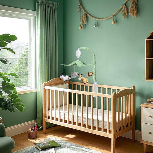 35 3 Feisike Jungle Safari Baby Crib Mobile with Soothing Lullabies & Modes - Adjustable Nursery Mobiles for Boys