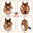 12" PEACH CAT Original Appaloosa Horse Stuffed Animal Cute Horse Plush Soft Plushies Toys Gifts for Kids Adults Brown