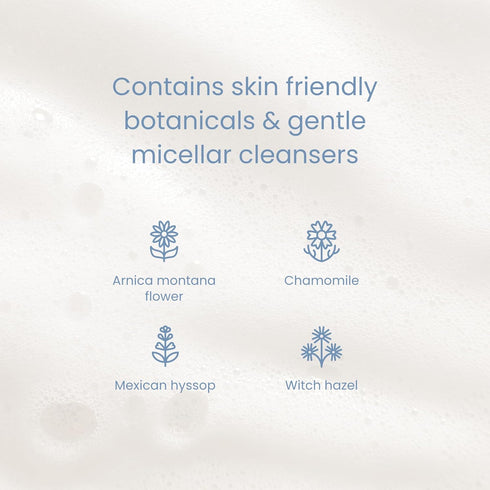 6.7oz Buddle Clean Cheeks Baby Micellar No-Rinse Foam Cleanser for Diaper Changes, Microbiome Friendly and Gentle