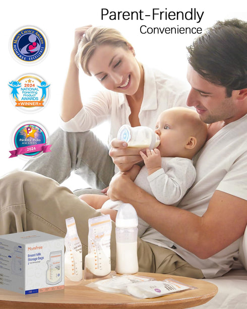 Standing60PCS Milk Bag with Self