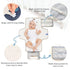 Kigai Blue Space Theme Portable Diaper Changing Pad, Travel Diaper Changing Pad for Newborn, Foldable Waterproof Baby