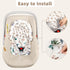 2-in-1 2 Infant Car Seat Insert, Upgraded Newborn Carseat Insert, Breathable & Soft Baby Car Seat Head Support