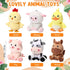 6 4 Inch Aoriher Pcs Mini Plush Farm Animals Bulk Cute Stuffed Animals Plush Horse Cow Pig Sheep Duck Chick for Baby