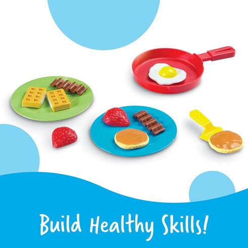 Learning Resources Pretend & Play Rise & Shine Breakfast - 21 Pieces, Kitchen Play Toys for Kids, Ages 3+